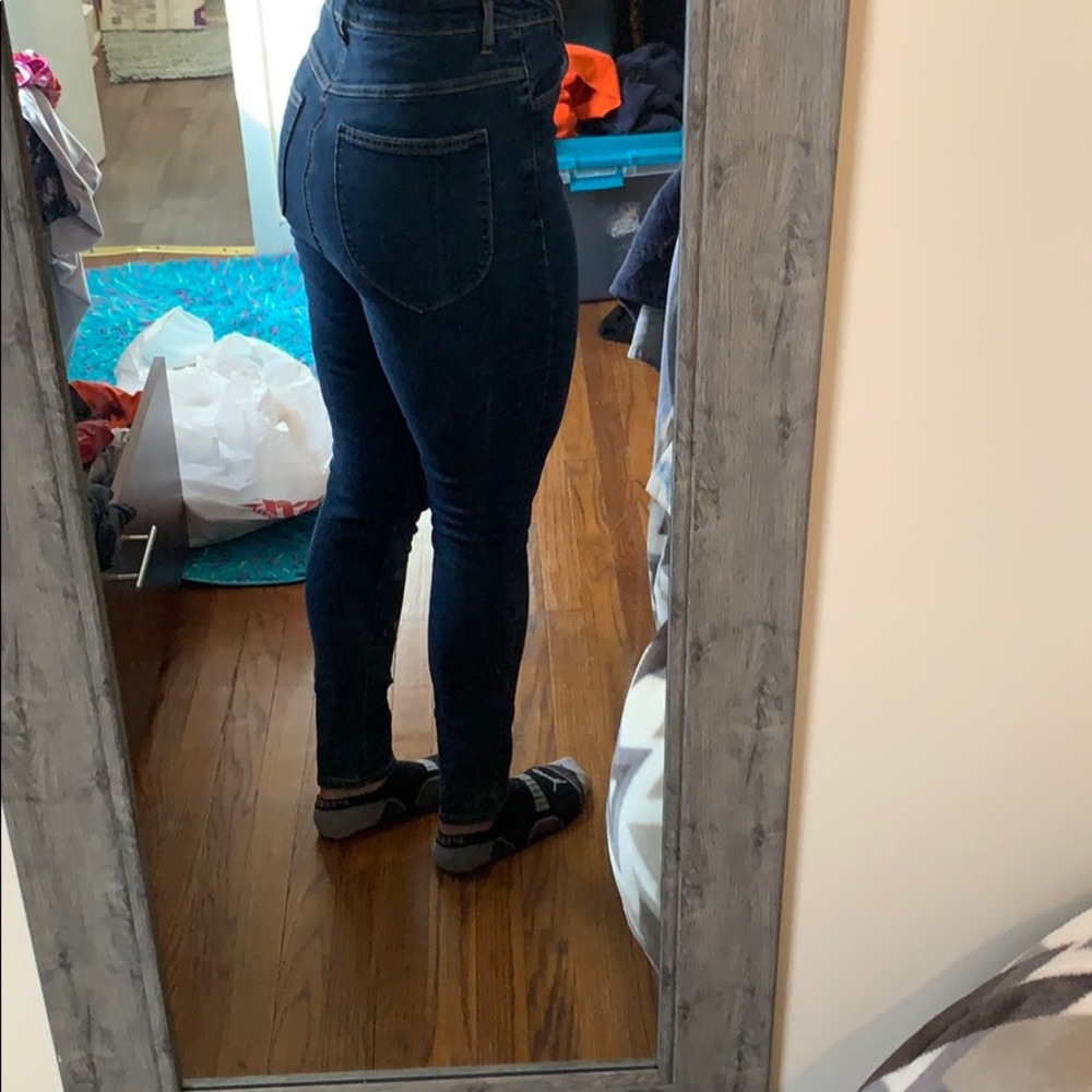 Ultra high rise jeans